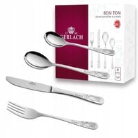Sztućce dla dzieci Gerlach Bon Ton 4 szt. metal