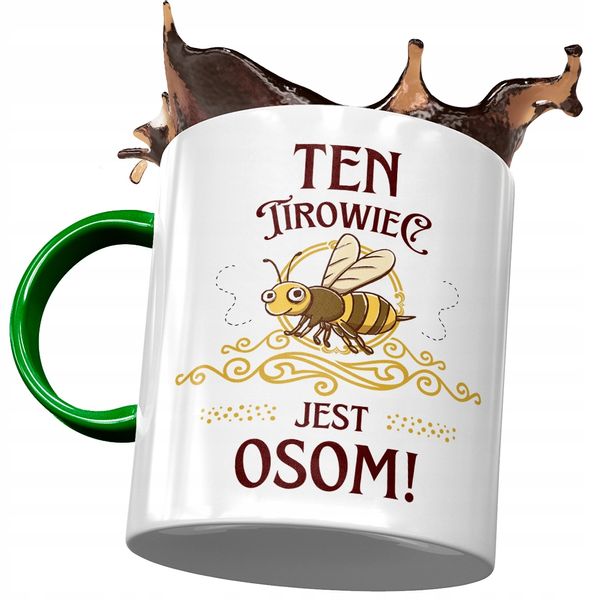 Kubek Zielony Dla Tirowca Ten Tirowiec Jest Osom Z Nadrukiem Ze Zdjęciem zdjęcie 1