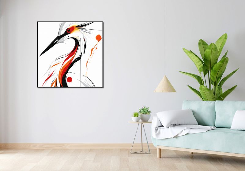 Plakat 90x90cm Bocian zdjęcie 4