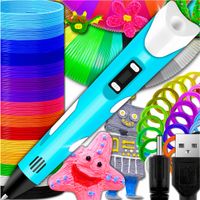MINI DRUKARKA DŁUGOPIS 3D Dzieci 3 D PEN Magiczny + FILAMENT PLA 330 METRÓW
