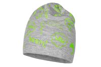 BROEL Tommy czapka dla chłopca na wiosnę wiskoza szary-limonka 40-42