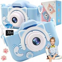 Aparat Kotek dla dzieci cyfrowy fotograficzny + karta 32Gb gry kamera 3L +