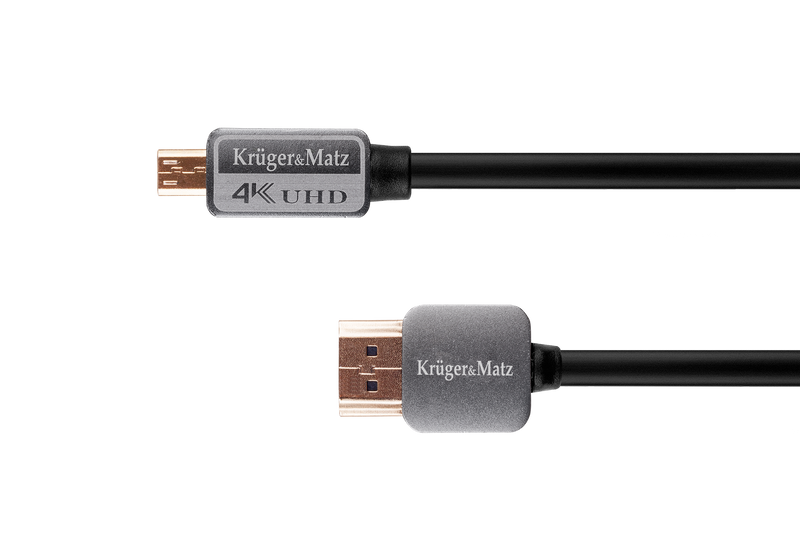 KM0328 Kabel HDMI - micro HDMI wtyk-wtyk (A-D) 3. zdjęcie 1