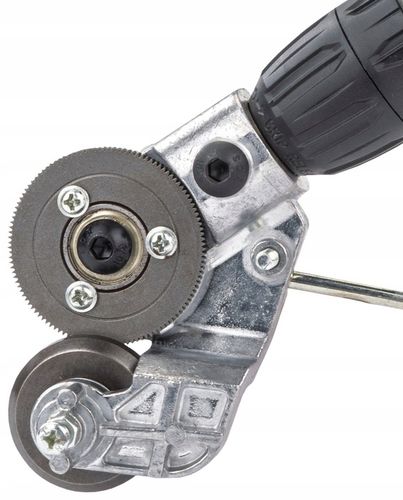 ADAPTER DO CIĘCIA BLACHY NA WKRĘTARKĘ WIERTARKĘ NOŻYCE PRZYSTAWKA na Arena.pl