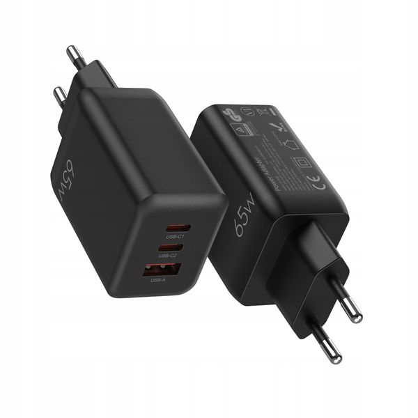 Spacecase Usb Charger 65W Gan Sc008B Black zdjęcie 6