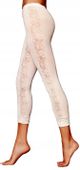 kremowe legginsy Veneziana Panta GINA 40 den xS/S