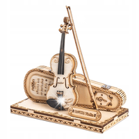 ROBOTIME Drewniane Puzzle 3D - Skrzypce