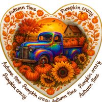 CIASTKO LUKROWANE RAINBOW AUTUMN ROZ.S SERCE JESIEŃ RĘCZNIE ROBIONE