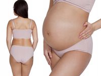 Mitex Mama Majtki Ciążowe Bawełniane Różowy S
