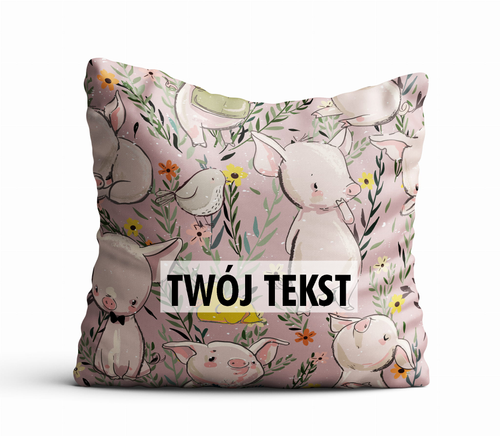 Poduszka DZIECIĘCA z Twoim napisem PD17 prosiaczek na Arena.pl