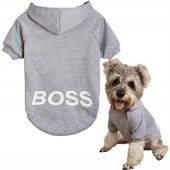 Bluza Sportowa dla małego PSA i KOTA ubranko OCHRONNE Boss z kapturem S