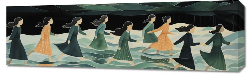 Obraz 100x30cm Nocna Procesja zdjęcie 1