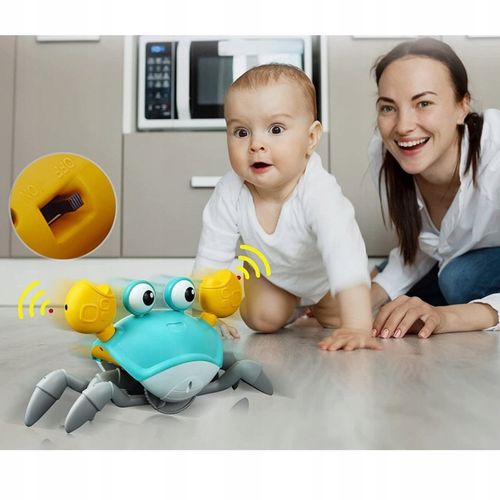 PEŁZAJĄCY UCIEKAJĄCY KRAB INTERAKTYWNY DŹWIĘK MUZYKA GRA CZUJNIK na Arena.pl