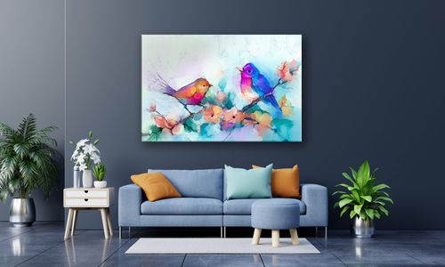 OBRAZ NA PŁÓTNIE 132 Ptaszki 40x30cm na Arena.pl