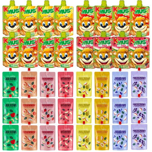 Mix 12 smaków musów owocowych Owolovo - Kubuś 40 sztuk na Arena.pl
