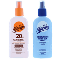 Malibu SPF20 Wodoodporny 200ml + Balsam W Sprayu Po Opalaniu 200ml