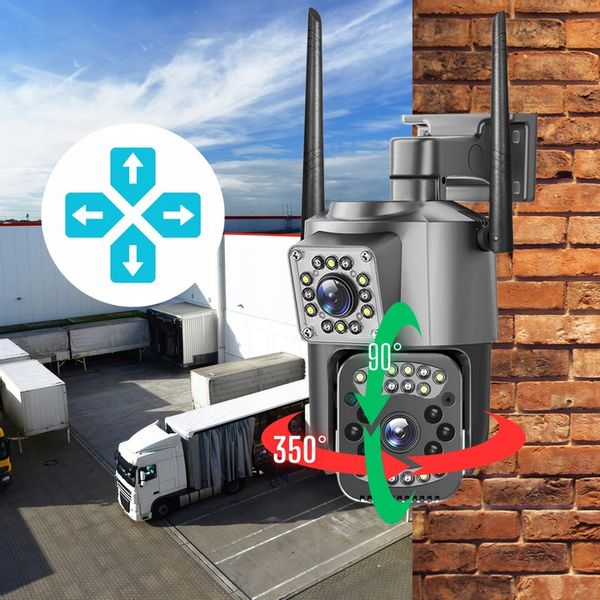 PODWÓJNA ZEWNĘTRZNA KAMERA WIFI 4MPX OBROTOWA BEZPRZEWODOWA QUADHD DETEKCJA zdjęcie 8