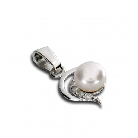 SREBRNY KOMPLET Z PERŁAMI PRÓBA SREBRA 925 zdjęcie 3