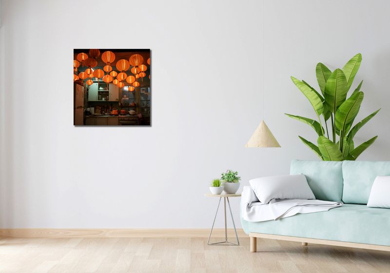 Obraz 60x60cm W Blasku Lampionów zdjęcie 2