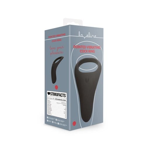 pointed vibrating cock ring   licorice black na Arena.pl