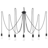 Żyrandol EDISON 7 czarny