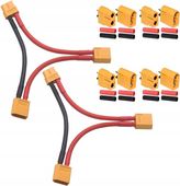 2 sztuki kabla adaptera Lipo serii XT60 2 z 4 parami wtyczki złącza XT60