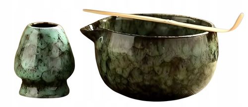 ZESTAW DO MATCHY JAPOŃSKI STYL 6 CZĘŚCIOWY Z DZIUBKIEM KOLOR CYJAN na Arena.pl