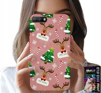 ETUI DO HUAWEI Y6 2018 - ŚWIĄTECZNE RENIFERY CHOINKI LASKA WZORY