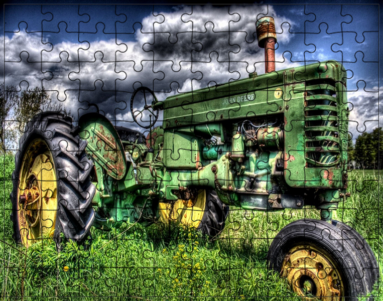 Puzzle Traktor Ciągnik zdjęcie 1