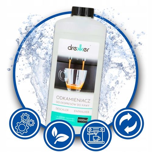 UNIWERSALNY Odkamieniacz w Płynie do Ekspresów Ekspresu 1000ml Drekker na Arena.pl