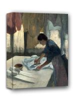 Woman Ironing begun, Edgar Degas - obraz na płótnie 50x70 cm