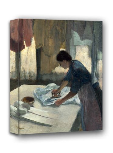 Woman Ironing begun, Edgar Degas - obraz na płótnie 50x70 cm na Arena.pl