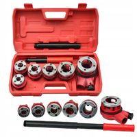 GEKO GWINTOWNICA NARZYNKA DO RUR HYDRAULICZNA NASADKI 6 SZTUK