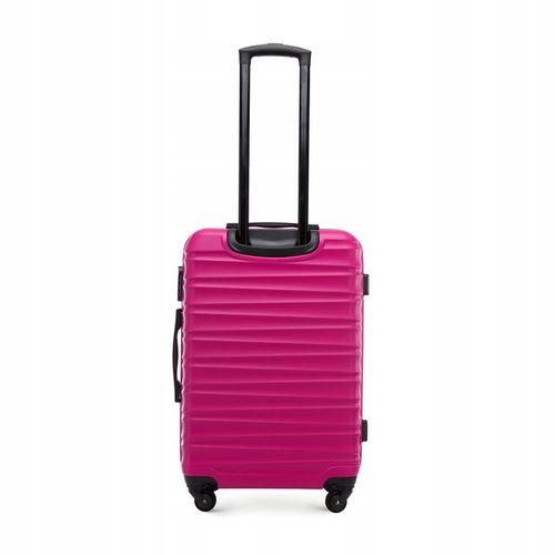 WITTCHEN średnia walizka z ABS-u żebrowana różowa na Arena.pl