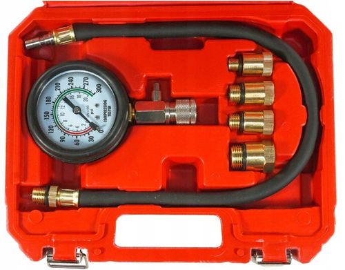 MIERNIK TESTER CIŚNIENIA SPRĘŻANIA POZIOMU KOMPRESJI WTRYSKU SILNIK BENZYNA na Arena.pl