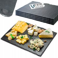 4x Taca KAMIENNA deska talerz patera przekąsek dań deserów sushi ser wędlin