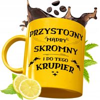 Złoty Kubek Premium Dla Krupiera Na Prezent Z Nadrukiem Ze Zdjęciem