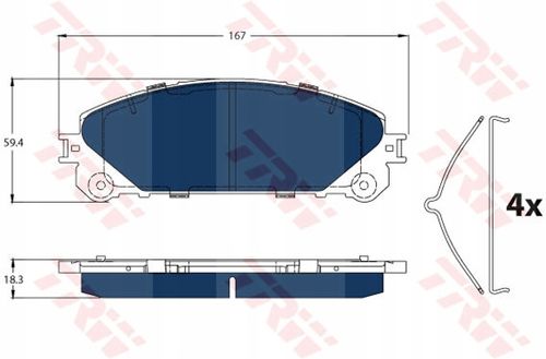Klocki hamulcowe TRW GDB3484BTE na Arena.pl