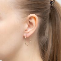 PIĘKNE ZŁOTE KOLCZYKI Damskie KÓŁKA 25mm pr. 333 KOŁA KREOLKI RING 8k