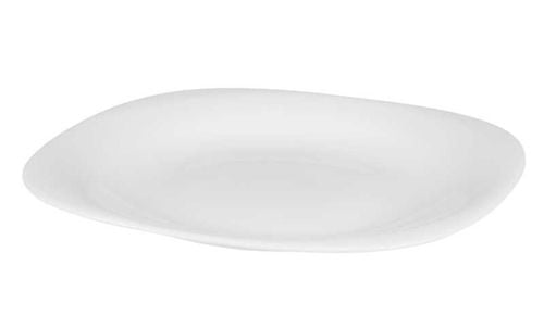 Zestaw obiadowy dla 6 osób 18 el. biały kwadratowy szkło opalowe zmywarka na Arena.pl