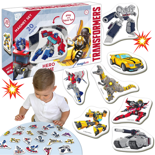 Zestaw Magnesów Transformatory Czas Bohaterów Transformers Układanka zdjęcie 1