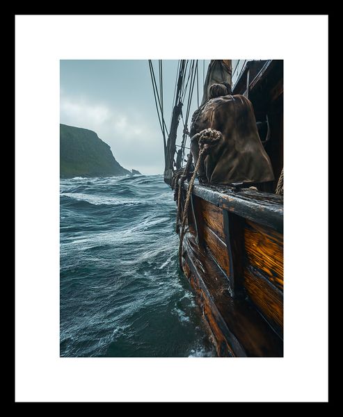 Plakat 15x20cm Statek na Falach zdjęcie 3