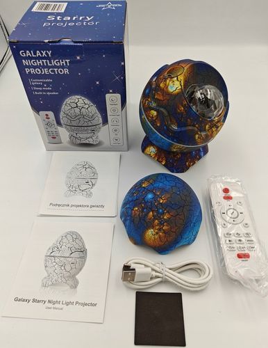 PROJEKTOR GWIAZD LAMPKA NOCNA RZUTNIK LED JAJO DINOZAURA DLA DZIECI PREZENT na Arena.pl