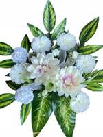 Stroik kwiaty duża kompozycja sztuczna grób cmentarz wiązanka bukiet