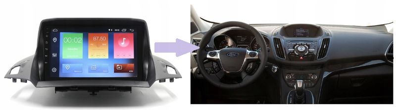 RADIO NAWIGACJA GPS FORD KUGA 2013-2017 ANDROID zdjęcie 6