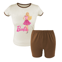 Krótka Piżama dziecięca Barbie