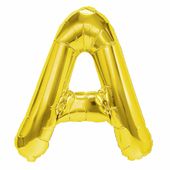 Balon foliowy litera A złoty 40 cm personalizowany własny napis z balonów
