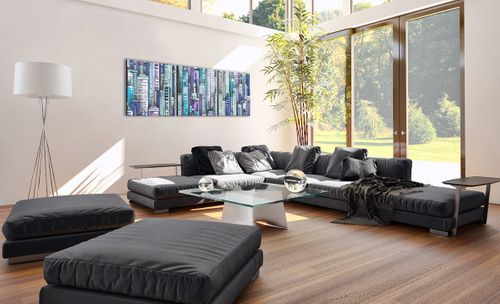 Obraz Na Płótnie - Drapacze Chmur - 150X50 Cm - Ca150X50-3857 na Arena.pl