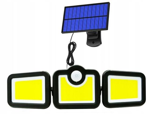 MOCNA LAMPA SOLARNA 171 LED 3w1 CZUJNIK RUCHU ZMIERZCHU OSOBNY PANEL PILOT na Arena.pl