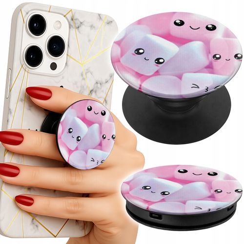 Uchwyt do telefonu Popsocket na palce/stojak WZÓR W SŁODKIE PIANKI na Arena.pl